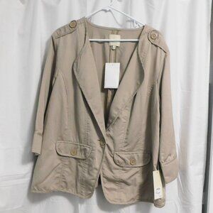 Sejour - Taupe One Button Lightweight Blazer - 20W - NWT